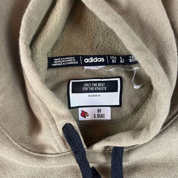 Adidas Louisville Cardinals Team Issued Fleece Hoodie Camo Men's XLT Pullover - Picture 4 of 10